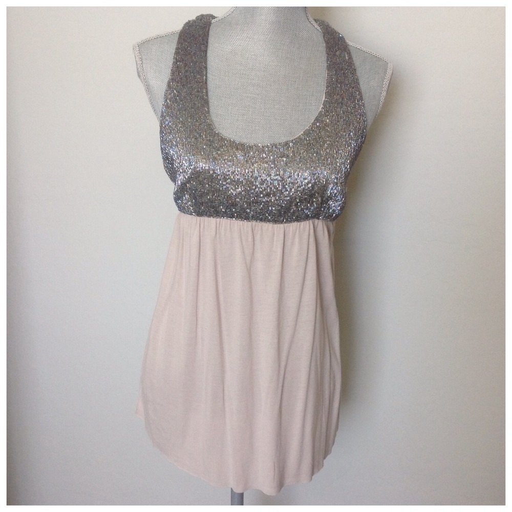Silver Sequin Top - image 5